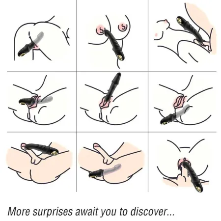 BAILE - FLEXI VIBE SENSUAL SPINE BENDABLE VIBRATING DILDO LILAC 23.5 CM