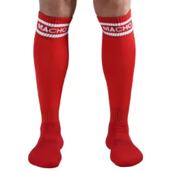 MACHO - MALE LONG SOCKS ONE SIZE - RED