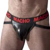 MACHO - MX25RC JOCK RED LEATHER L
