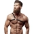 FETISH SUBMISSIVE - ATTITUDE MENS CROSSED SHOULDER ECO LEATHER HARNESS