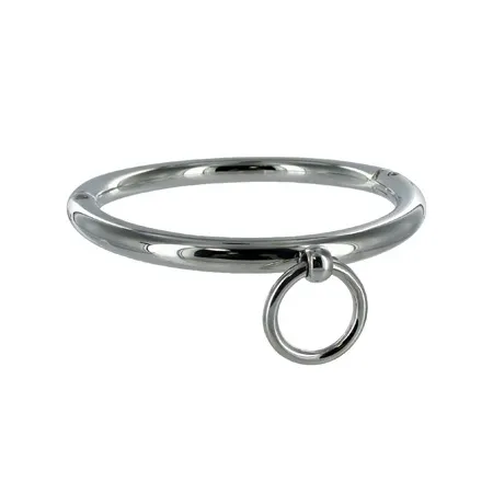 METAL HARD - BDSM NECKLACE WITH RING 10CM