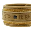 FETISH SUBMISSIVE ORIGEN - VEGAN LEATHER ANKLE CUFFS WITH NEOPRENE LINING