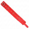 KINK - COLLAR WITH LEASH 65 CM WITH RESTRICTIONS RED 36-42 CM X 5.5 CM