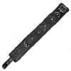 KINK - COLLAR WITH LEASH 65 CM WITH RESTRICTIONS BLACK 36-42 CM X 5.5 CM