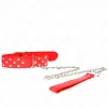 KINK - RING RIVET STRAP NECKLACE WITH BELT 65 CM RED ADJUSTABLE 36-50 CM X 3.8 CM