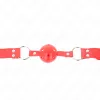 KINK - COMPLETE RED HOLLOW HARD BALL GAG 62 x 2 CM