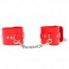 KINK - WRIST RESTRAINTS WITH PADLOCK CLOSURE RED ADJUSTABLE 16-23 CM X 5.5 CM