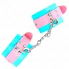 KINK - CUTE WRIST RESTRAINTS BLUE / PINK ADJUSTABLE 16-28 CM X 5 CM