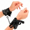 KINK - SCANDAL WRIST RESTRAINTS BLACK LACE DETAILS 24.5 CM X 6.5 CM