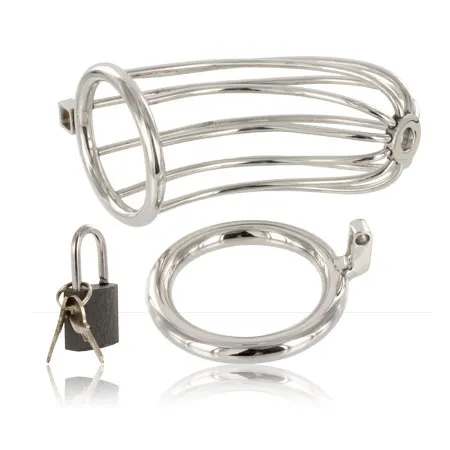 METAL HARD - BIRD CHASTITY RING CAGE
