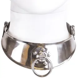 METAL HARD - RESTRAINT COLLAR WITH RING