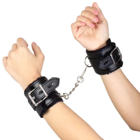SECRETPLAY - BLACK BONDAGE HANDCUFFS BDSM COLLECTION