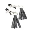 OHMAMA FETISH - PU TASSEL NIPPLE CLAMPS