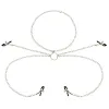 OHMAMA FETISH 4 NIPPLE CLAMPS WITH CHAIN NECKLACE