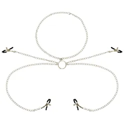 OHMAMA FETISH 4 NIPPLE CLAMPS WITH CHAIN NECKLACE