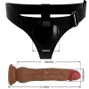 PRETTY LOVE - KYTON UNIVERSAL HARNESS BRIEFS WITH SQUIRTING DILDO 19 CM MULATO