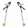 KINK - GOLD BELL PENDANT NIPPLE CLAMPS 6 CM