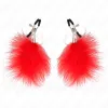 KINK - FEATHER NIPPLE CLAMP RED 7 CM