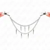 KINK - NIPPLE CLAMPS WITH SPIKES CHAINS 30 CM
