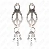 KINK - JAPANESE CLOVER NIPPLE CLAMPS WITH LITTLE CHAINS SILVER