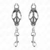 KINK - JAPANESE CLOVER NIPPLE CLAMPS WITH HOOKS SILVER