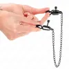 KINK - FLAT CHAIN NIPPLE CLAMPS BLACK 30 CM