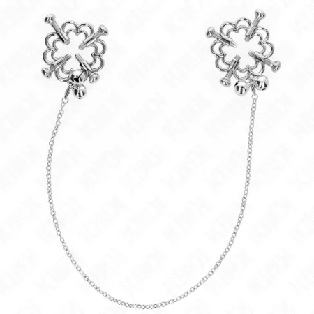 KINK - METAL FLOWER NIPPLE CLAMPS WITH CHAIN