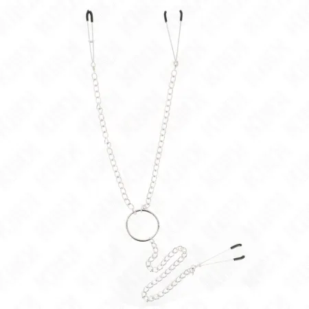 KINK - TRIPLE NIPPLE AND CLIT CLAMPS WITH CHAIN MODEL 3