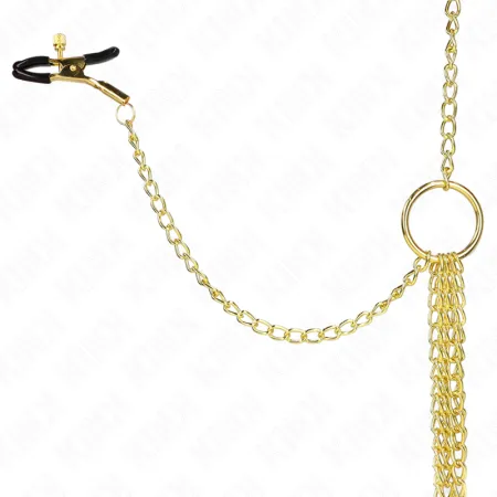 KINK - 4 NIPPLE AND CLIT CLAMPS ADJUSTABLE GOLD