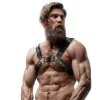 FETISH SUBMISSIVE ATTITUDE - BULLDOG CHEST HARNESS ADJUSTABLE ECO LEATHER MEN