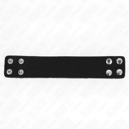 KINK - LEATHER PENIS RING WITH PRESSURE CLOSURE 18.5 X 3.3 CM