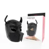 DARKNESS - NEOPRENE DOG HOOD WITH REMOVABLE MUZZLE M