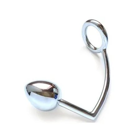 METAL HARD - RING WITH ANAL HOOK 40MM