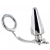 METAL HARD - STEEL RING WITH ANAL PLUG 80 X 55 MM
