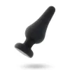 INTENSE - ANAL PLUG PIPO S BLACK SILICONE 9.8 CM