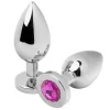 METAL HARD - ANAL PLUG DIAMOND PINK MEDIUM 7.62CM