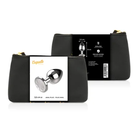 SECRETPLAY - PLUG ANAL TRANSPARENT ALUMINUM 7CM