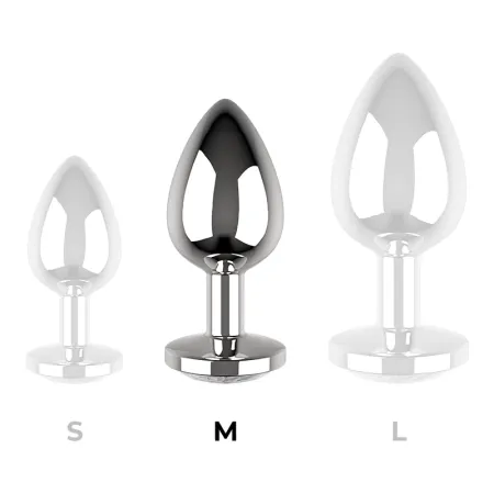 SECRETPLAY - PLUG ANAL TRANSPARENT ALUMINUM 8 CM