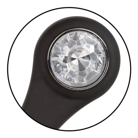 METAL HARD - ANAL PLUG DIAMOND BLACK MEDIUM 7.62CM