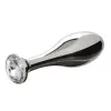 METAL HARD - ANAL PLUG DIAMOND BLACK MEDIUM 7.62CM