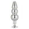 METAL HARD - ANAL PLUG DIAMOND BLUE MEDIUM 7.62CM
