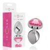 INTENSE - ALUMINUM METAL ANAL PLUG PINK HEART SIZE L