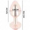 KINK - PINK GOLD ANAL PLUG WITH RED ROSE L