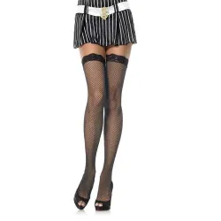 LEG AVENUE - SMALL NET STOCKINGS WITH LACE MODEL 3