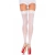 LEG AVENUE - WHITE HIGH STOCKINGS ONE SIZE SIZE