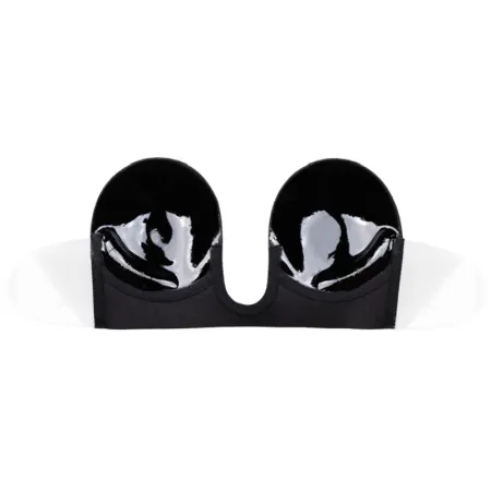 BYE-BRA - BRA WITHOUT HANDLES SHAPE U BLACK CUP D