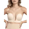 BYE-BRA - BRA WITHOUT HANDLES SHAPE U BEIGE CUP A
