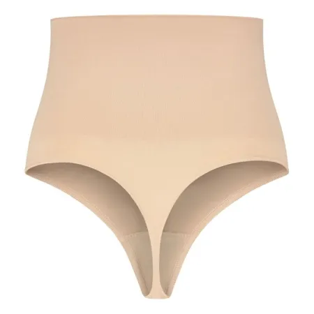 BYE-BRA - THONG STYLE SEAMLESS GIRDLE BEIGE SIZE XXL