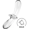 SATISFYER - DOUBLE CRYSTAL DILDO TRANSPARENT