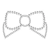 BIJOUX - MIMI BOW SILVER NIPPLE COVERS